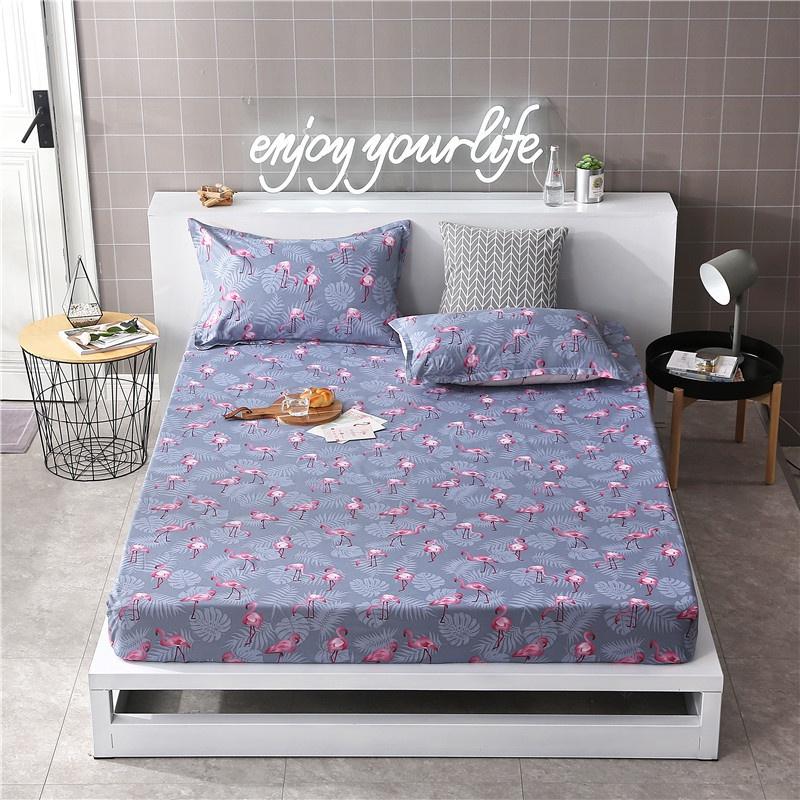 

Простыня Натяжная Цветочная Наволочка Покрывало с Чехлом Эластичная G,120*200cm