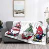 Hjemmedekorasjon plysj pledd sofateppe sengeteppe seng fluffy myke tepper dekor rutete moderne Halloween god jul vinter