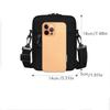 Large Capacity Men's  Crossbody Bag Solid Color Small Square Bag Business Shoulder Bag  Outdoor