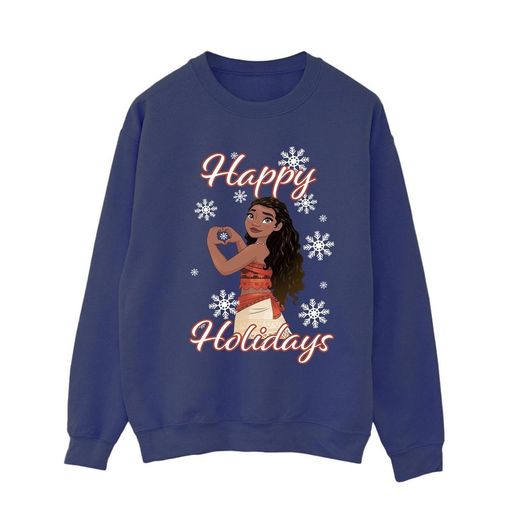 Moana Womens/Ladies Happy Holidays Sweatshirt