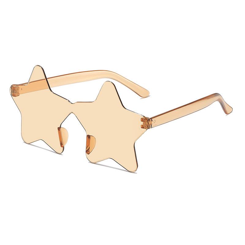 Flame Sunglasses - Trendy Frameless UV Protection Candy Color Shades for Dance Parties