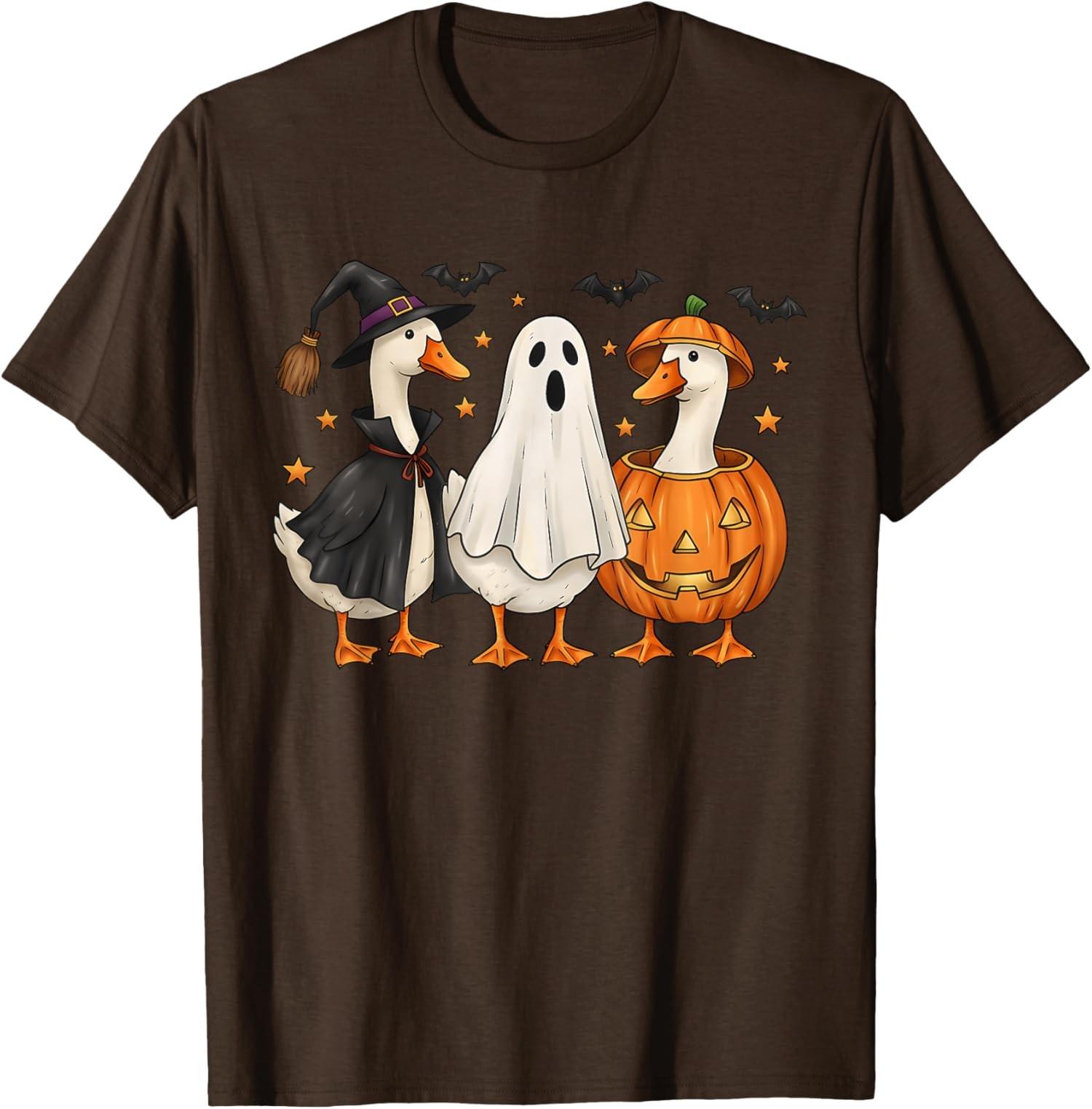 Juste un oie effrayante Halloween idiot T-shirt unisexe dr?le S