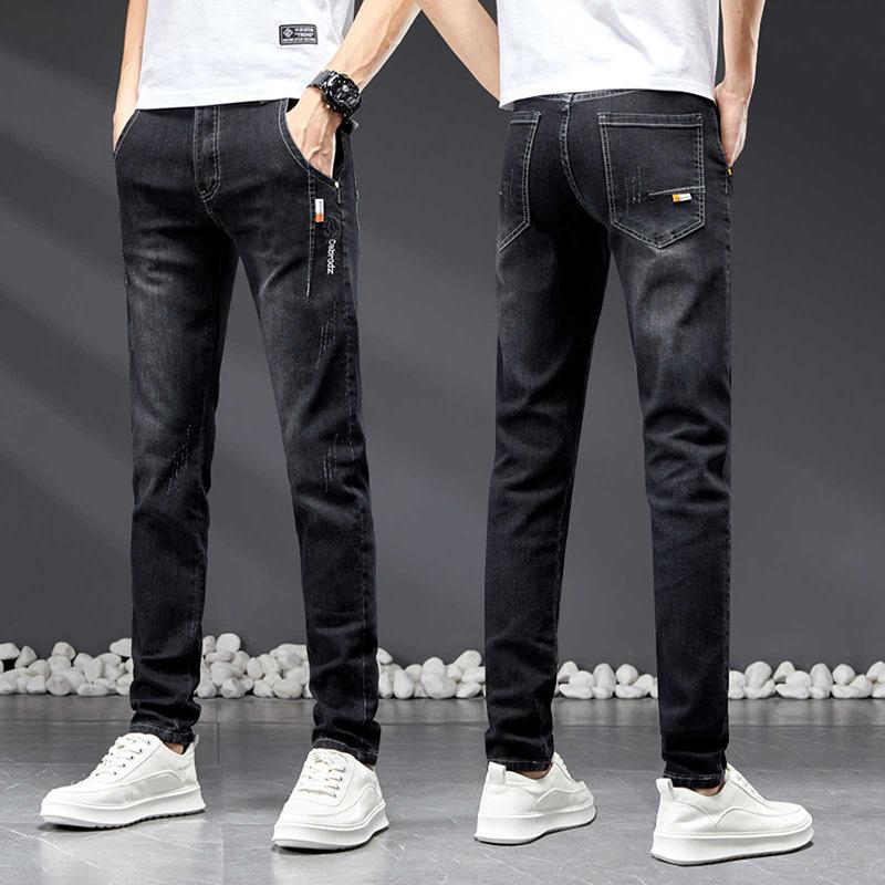 JYL New Men's Jeans Are Straight, Elastic, Narrow and Wear-resistant.