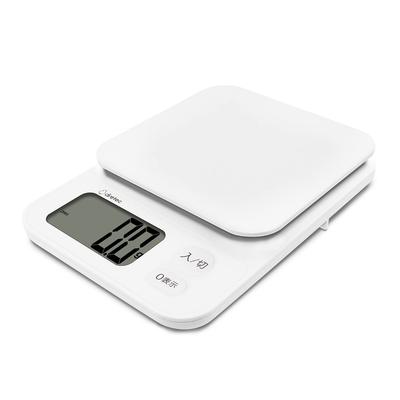 [Japanese Manufacturer] Digital Scale, 1kg/0.1g Units, Tare, Large Screen, White