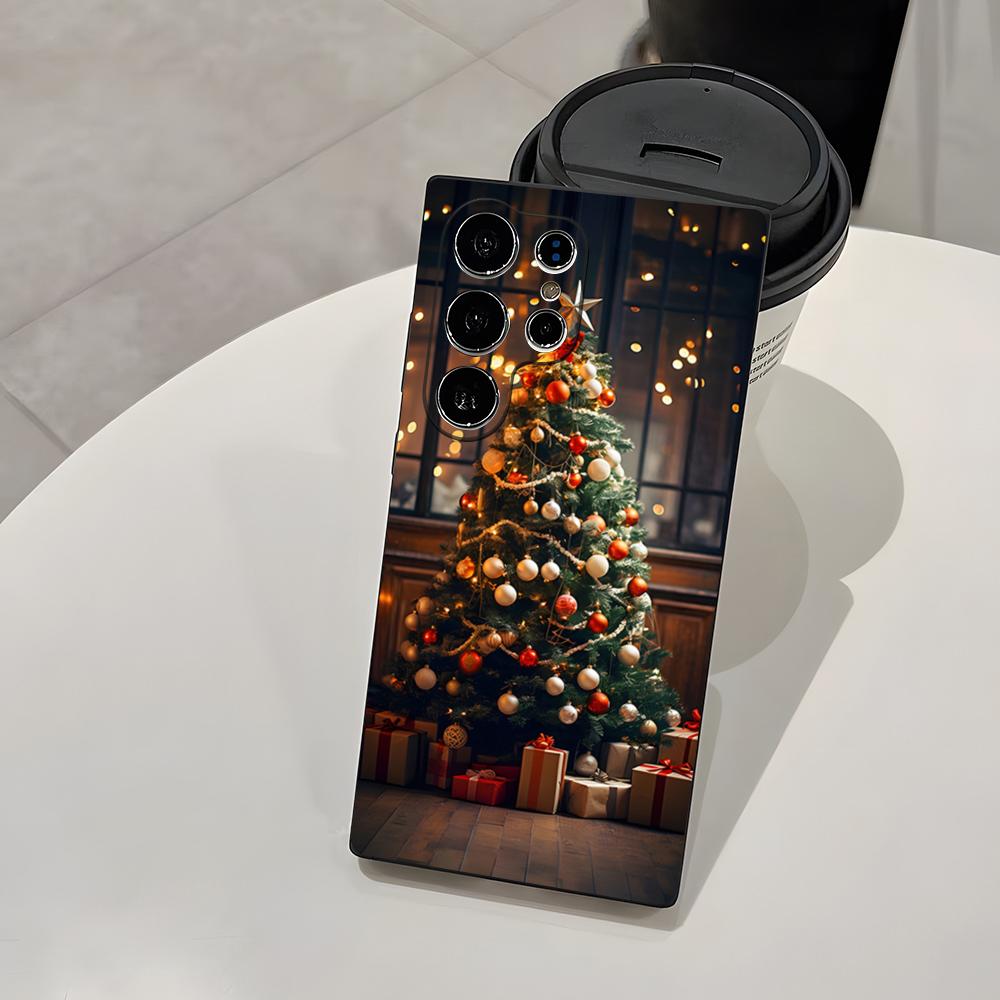 Merry Christmas Tree Phone Case For Samsung S26 S25 Plus S20 S20 Plus S22 Ultra S23 FE S21 Plus S21 Ultra Soft Cover