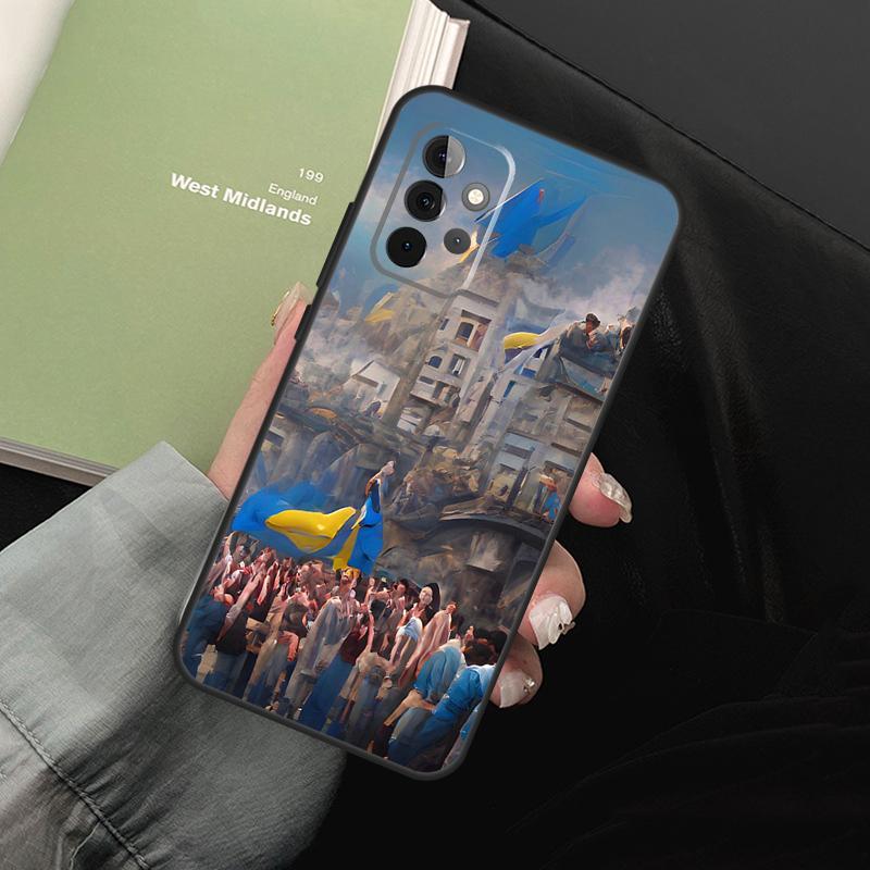 Ukraine Flag For Samsung Galaxy A55 A35 A53 A33 A13 A15 A36 A56 A26 A16 A22 A32 A52 A54 A34 A05 A06 Case