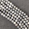 Amazing Matt Gray Map Jasper Natural Gemstone Beads, Loose Gemstone Beads, 6mm 8mm 10mm Smooth Round Beads.