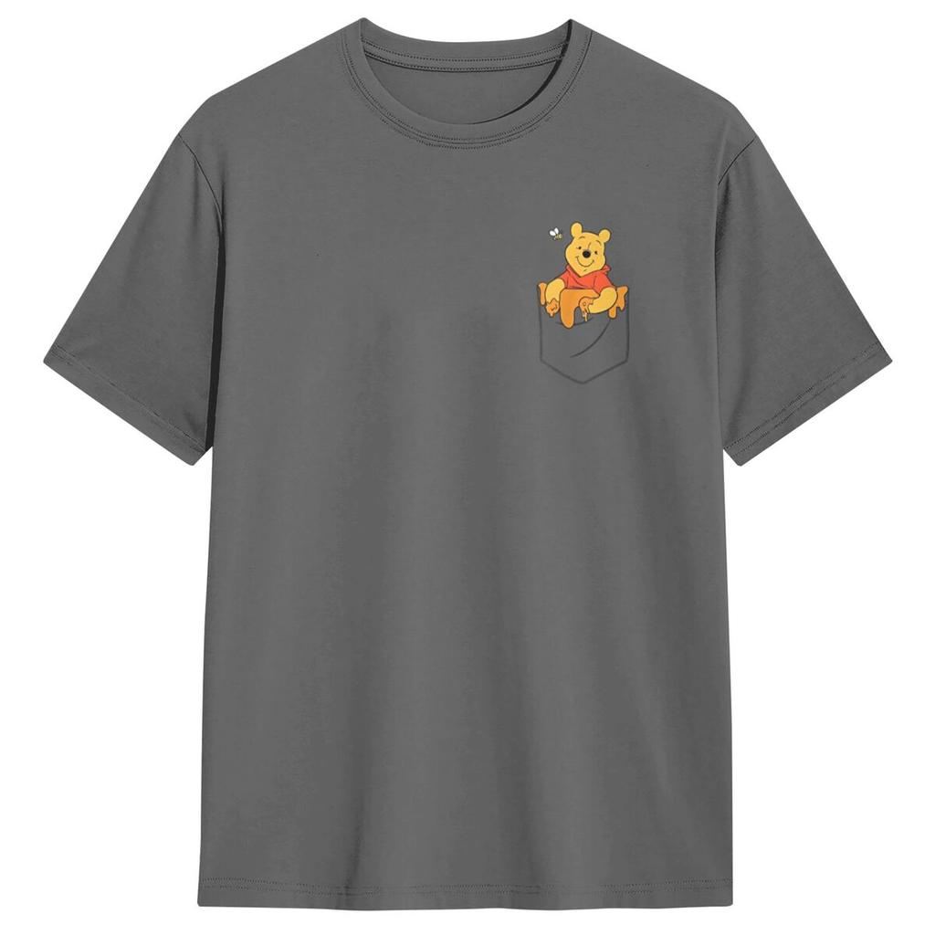 Winnie The Pooh Hunny In My Pocket T-Shirt Summer T Shirts 100 Cotton Harajuku Tee Shirt For Men's Short Sleeve Casual Clothing