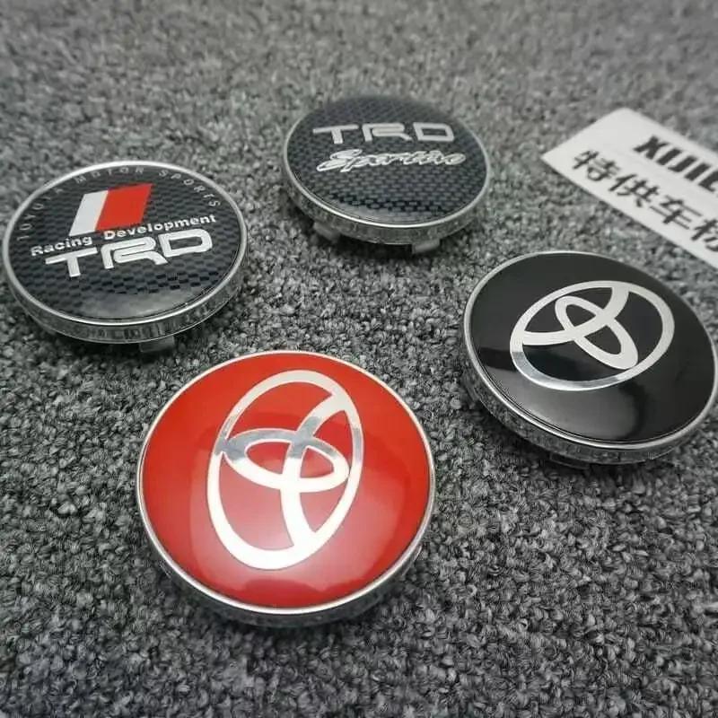 For Toyota JAI34pcs 60mm Car Tyre Wheel Center Hub Cap Badge For Toyota C-hr Prado Rav4 Yaris Hilux Prius Avensis Corolla Camry Accessories