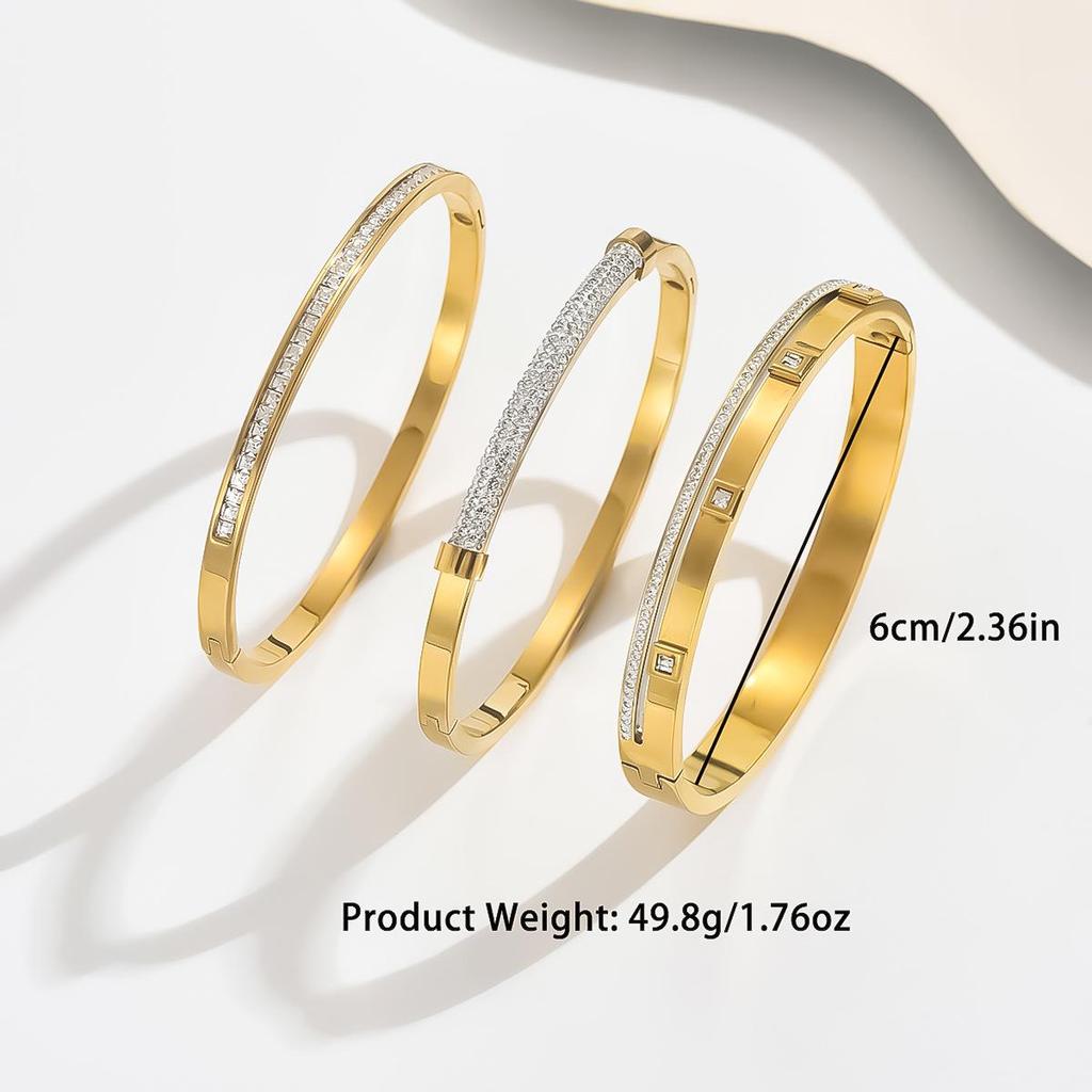 18K Stainless Steel Gold Bangles: Fashionable, Durable, and Fade-Resistant