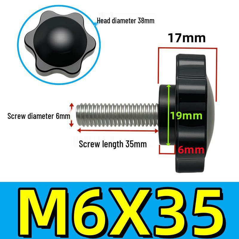 Adjustable Plum Blossom Plastic Head Star Handle Screw Bolt