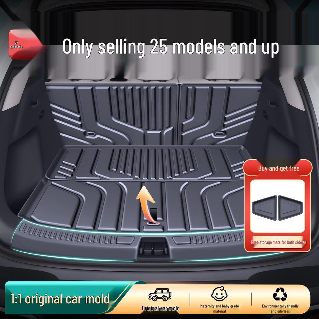 Suitable for BYD Yuan UP 25 - Integrated TPE Trunk Mat Car Interior Accessory.
