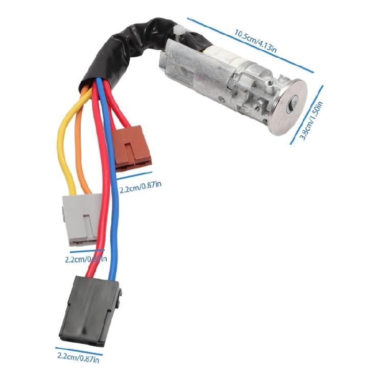 Car Ignition Switch Easy Installation for 106 405 Automotive Accessories Replacement Starter Switch with 2 Keys
