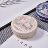 Round Candy Box Three-dimensional Pattern Biscuit Storage Box Earphone Container Tin Box  Wedding