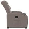 Electric Recliner Chair with Rising Function Taupe Fabric