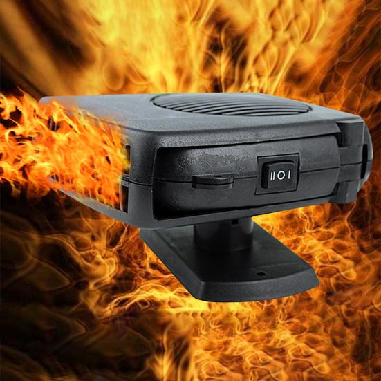 Car Heater Fan 12V 24V 200W Dual Function Defroster Defogger Cooler Dryer Hot Cold Air Fan Fast Heating Auto Windshield Frost Remover