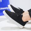 Men's Skateboarding Shoe Lace Up Flat Sneakers Casual Footwear Breathable Comfort Walking Shoes for Male