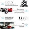 3 Lens Driving Recorder 4" Touch Screen 1080P Car DVR Dash Cam Video Recorder with G-sensor Motion Detection Parking Guard