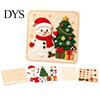 Creative DIY Handicraft Projects Christmas Magic Felt Sticker Art Kit for Kids, 3D Layered Santa & Tree Texture Handcraft Set Craft Set, No Mess Peel