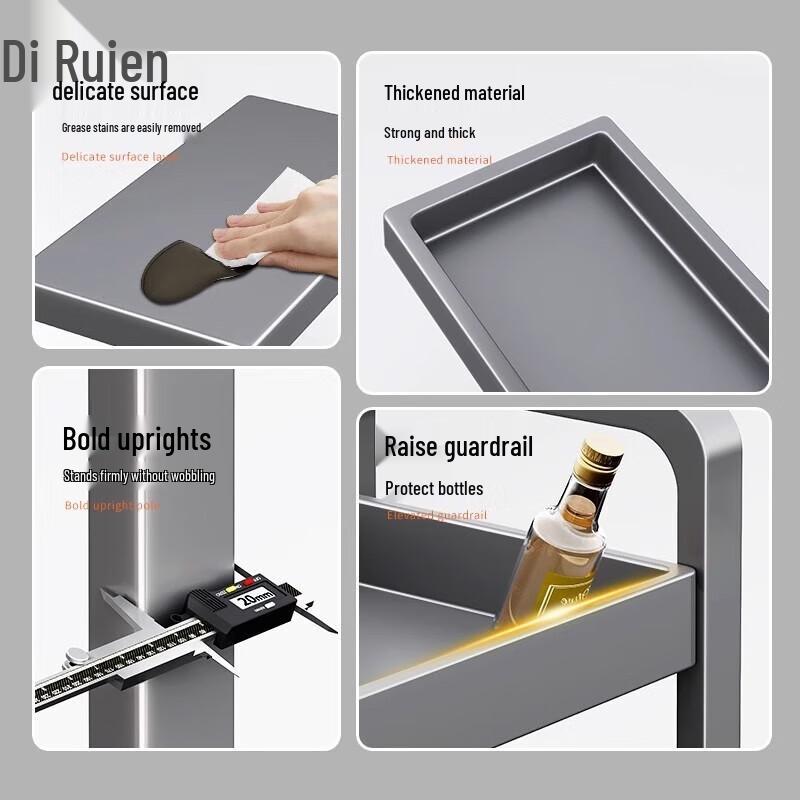 3-Layer 304 Stainless Steel Kitchen Countertop Organizer