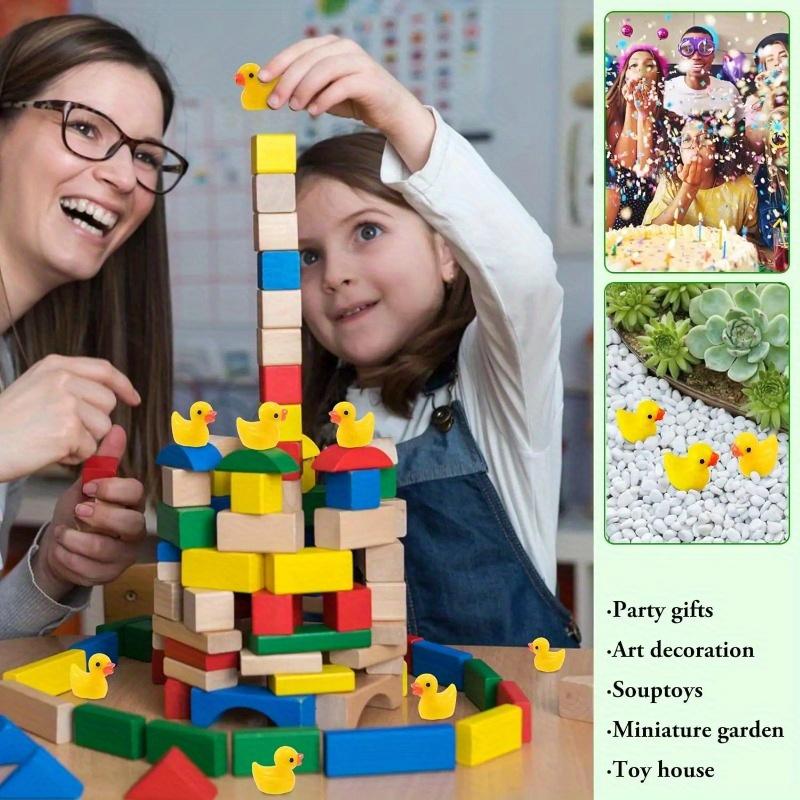 100/200 ks Pryskyřice Miniaturní figurky kachny Ozdoby Dekor Žlutá Zvířata Řemesla ze zahrady Drobná kachna Krajina Rostliny Víla