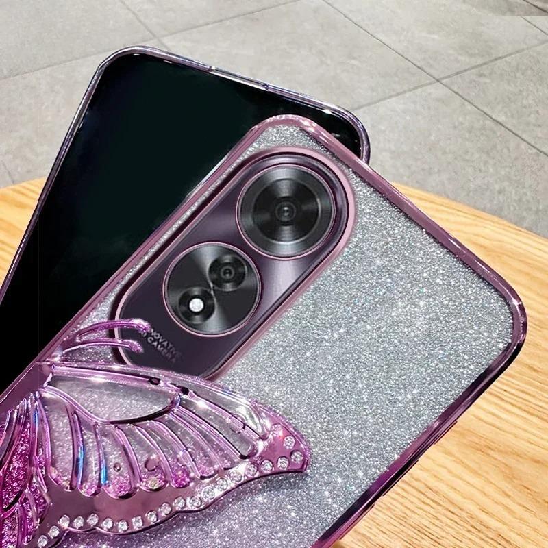 3D Buttriger Glitzer Handyhülle für OPPO A60 A98 5G A58 4G A78 4G A38 A18 4G A17 A17K A79 5G Kameraschutzhülle