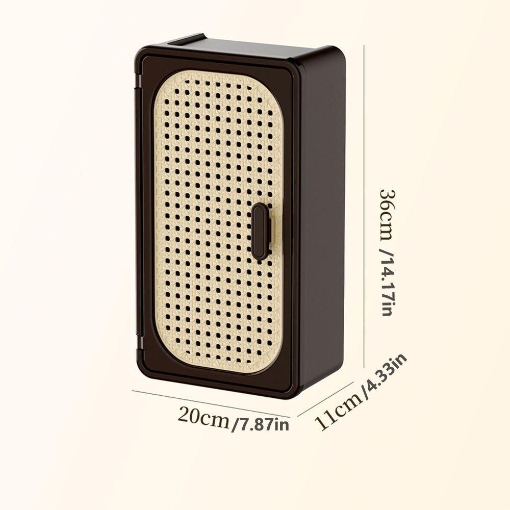 Wall Mounted Tissue Box Llarge Capacity Waterproof Paper Box Container With Partition Ancient Style Cosmetics Organizer Box