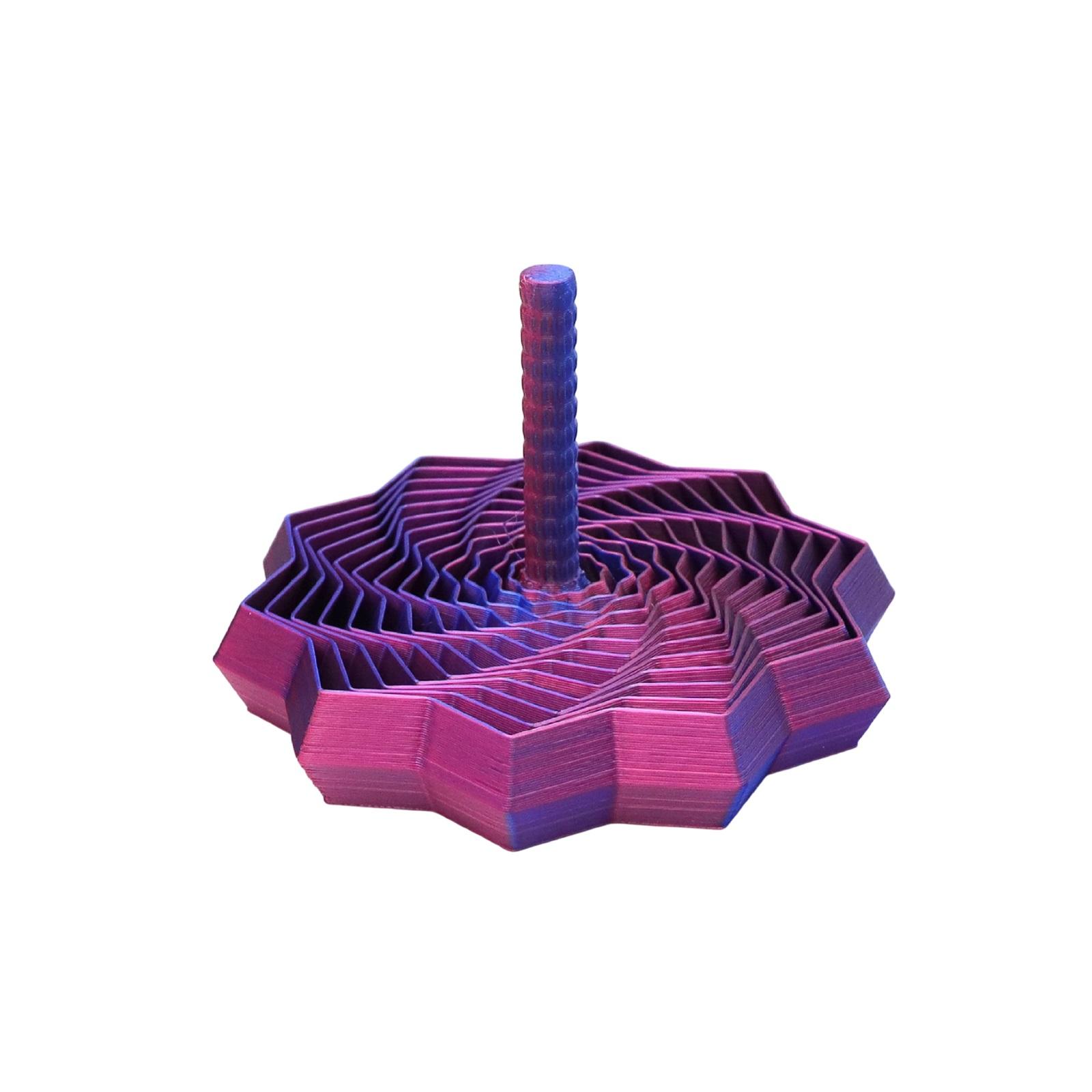 3D-печатная декомпрессионная звезда оптическая иллюзия складная детская развивающая игрушка многоугольная морковная башня спираль 3D настольное украшение One Size винный