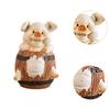 Durable Animal Saving Box Cute ResinPig Ornament Unique Pig Piggy Bank  Children Toy