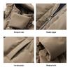 ROMON Men's Thickened Hooded Padded Jacket