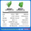 15EDGWB+KM-3.81mm Flange Panel Mount Terminal Block Through-Hole Plug-in 2EDGWB3.81
