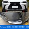 Front Corner Bumper Trim For Lexus NX 250 350 350H 450H - 2024 2025 Chrome Anti-Collision Strip Accessories Car Styling