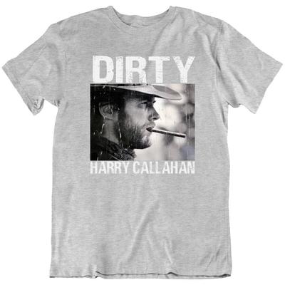 Dirty Harry Callahan, Sarcastic Clint Eastwood Movie 70's Cowboy T Shirt Tee New