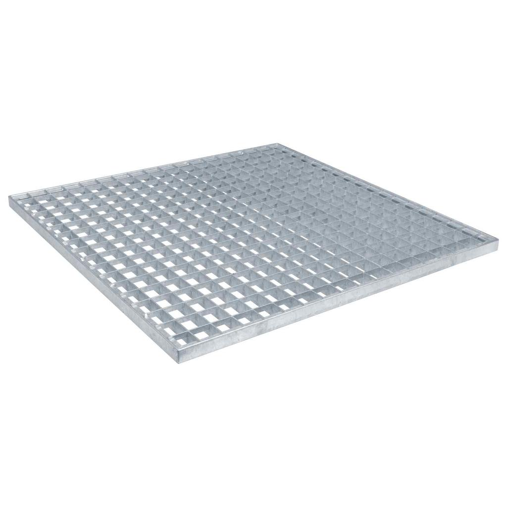 vidaXL Grille Silver 60 X 60 X 2 Cm Hot-dip Galvanized Steel