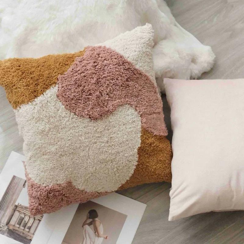 Rosa Getuftetes Kissen Wohnzimmer Sofakissen Kissen Kissenbezug Schlafzimmer Nachttisch Erkerfenster Weiches Dekokissen