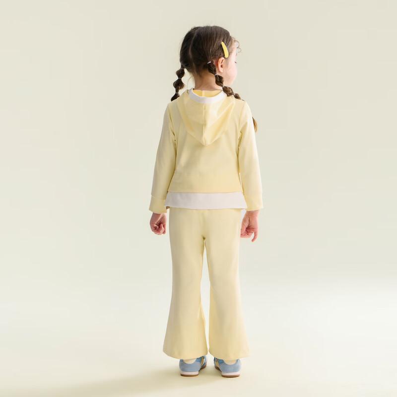 

DEESHA Girls Faux Two-Piece Hooded Flare Pants Set