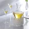 Creative Crystal Glass Wine Decanter with Slanted Spout – Ice Wine Carafe