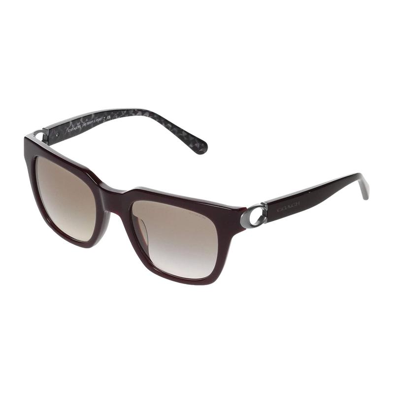Coach Just Look At His Decoration Plastic Cat-eye Sunglasses Women's Brown