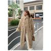 VAYLA New Women Warm Furry Coat Thick Big Collar Fake Lambswool Long Coat Beige Tops For Women Casaco Feminino
