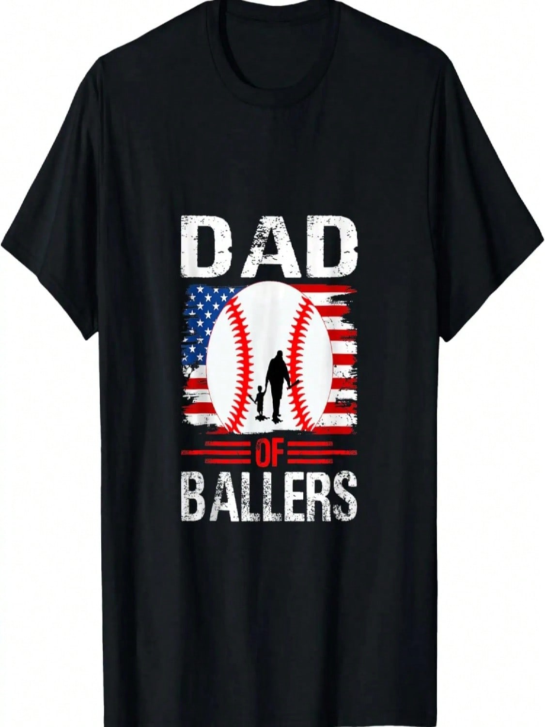 Dad Of Ballers Dad Of Baseball T-Shirt S разноцветный