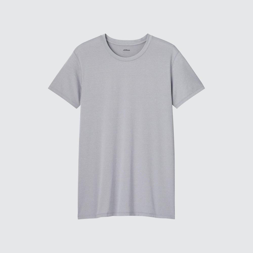 

Футболка UNIQLO JAPAN Air Rhythm с круглым вырезом, с короткими рукавами, вереск