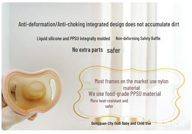Super Soft Pacifier for Newborns, 0-6 Months, Imitates Breast Milk, Flat Head Design