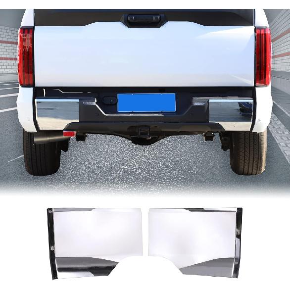 Car Rear Bumper Protector Guard Cover Compatible with Toyota Tundra -2025 Pickup Rear Side Bumper Corner Guard Edge Protection Anti-Collision Corners