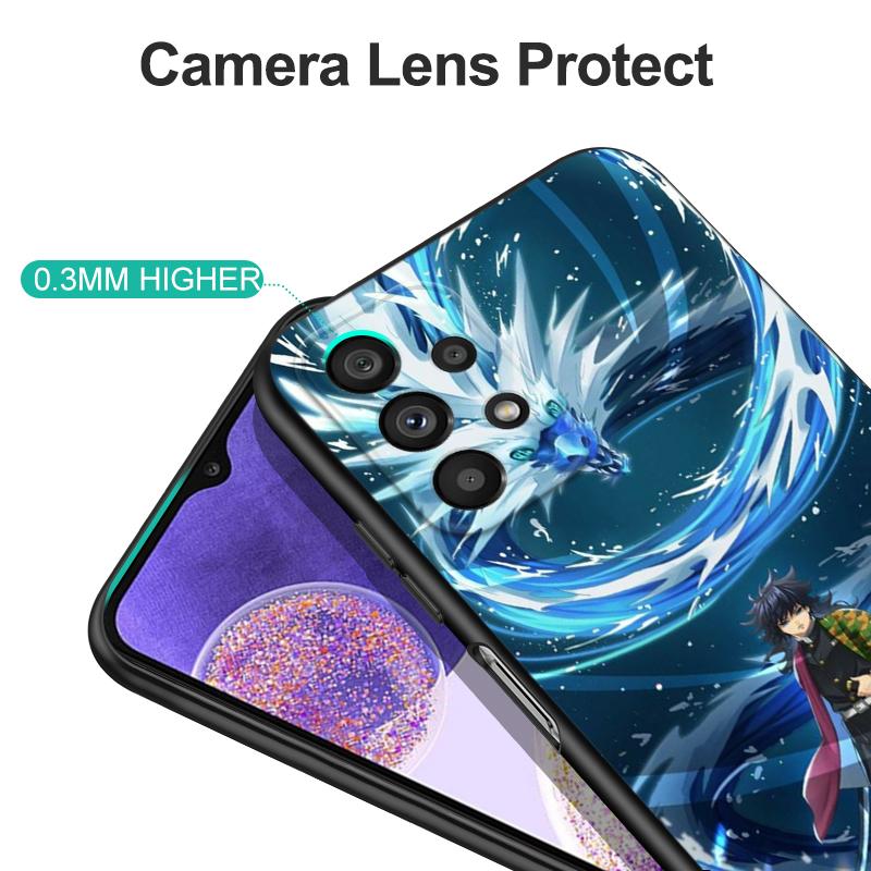 Black Tpu Case For Samsung Galaxy F23 M12 M22 M23 M32 4G M52 5G M30S M21 Tomioka Giyuu