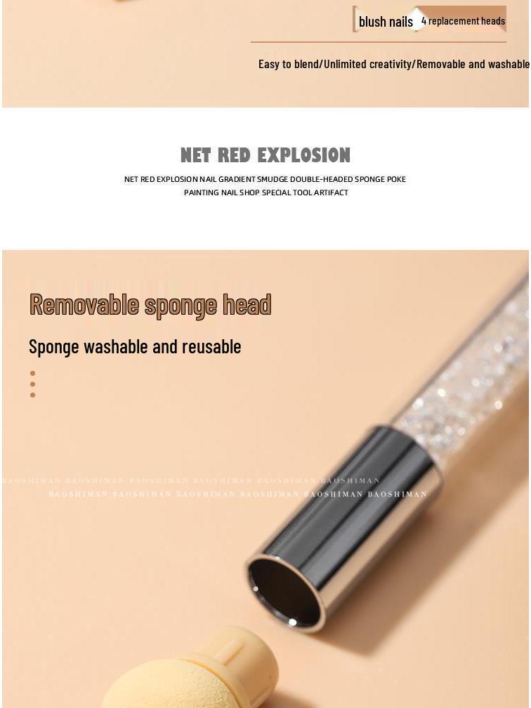 2023 Gradient Halo Double-Ended Dotting Pen for Nail Art