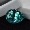 Certified Natural Bluish Green Sapphire 17 Ct Pear Flawless Ceylon Gemstone