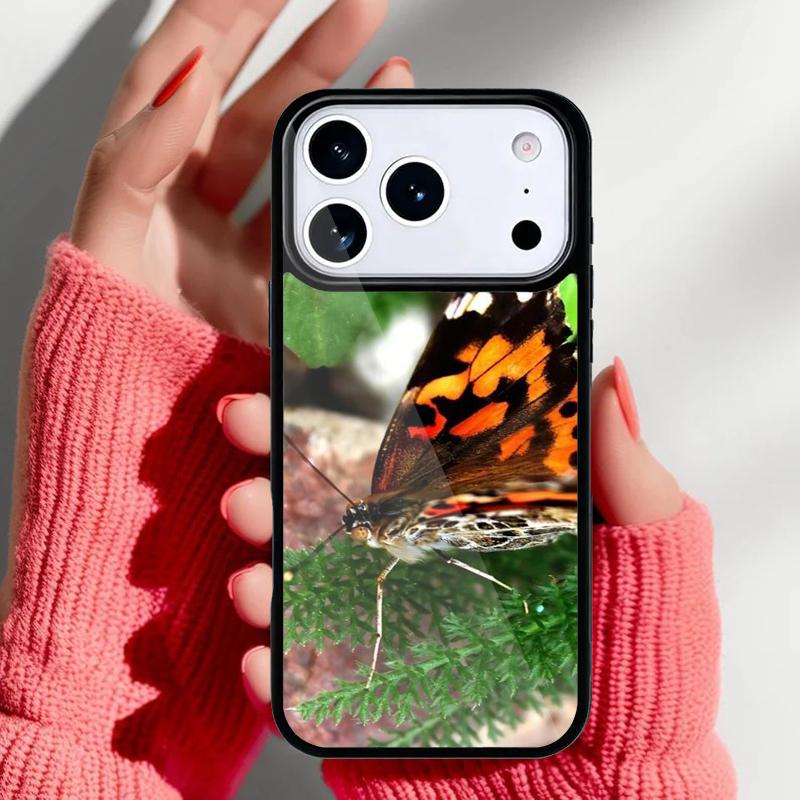 Small Tortoiseshell Butterflies Moths Phone Case for iPhone 17 Air 16e 15 14 13 Pro Max Back Cover for 12 11 Pro Coque