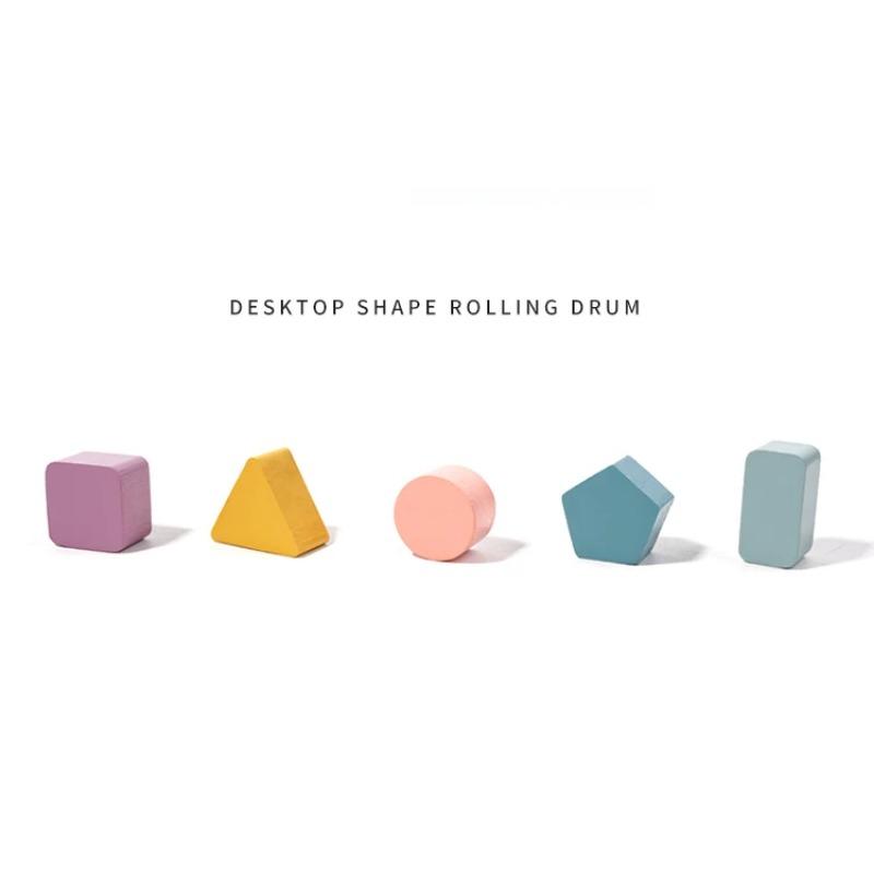 New Montessori Macarone Color Spinning Drum Match Coin Box Permanent Box Round Rectangular Box Kids Sensory Toys for Baby Gifts