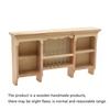 Mini Wall Hanging Cabinet Wooden Display Shelves 1:12 Dollhouse Storage Cabinet  Kids Toys