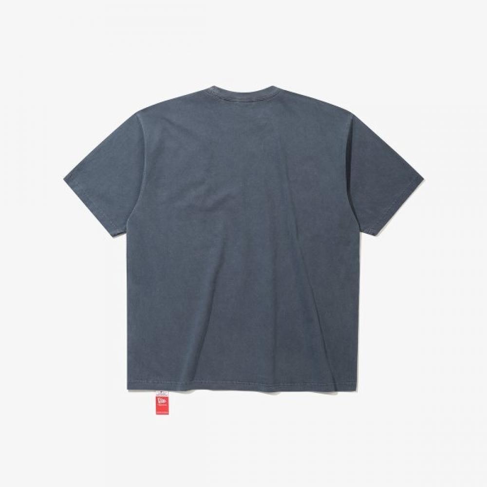 New Era Mlb New York Yankees Duże Logo Pigment T-shirt Drużynowy Granatowy 15147555